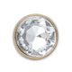 Jibbitz™ Gold Clear Gem