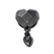 Jibbitz Punk Gunmetal Heart