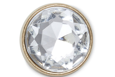 Jibbitz™ Gold Clear Gem