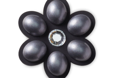Jibbitz™ Charcoal Flower Gem