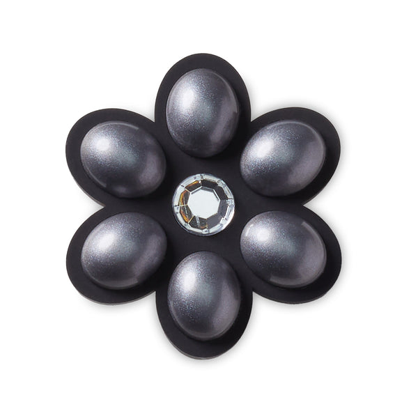 Jibbitz™ Charcoal Flower Gem