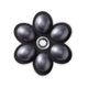 Jibbitz™ Charcoal Flower Gem