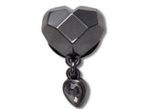 Jibbitz™ Punk Gunmetal Heart