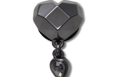 Jibbitz Punk Gunmetal Heart