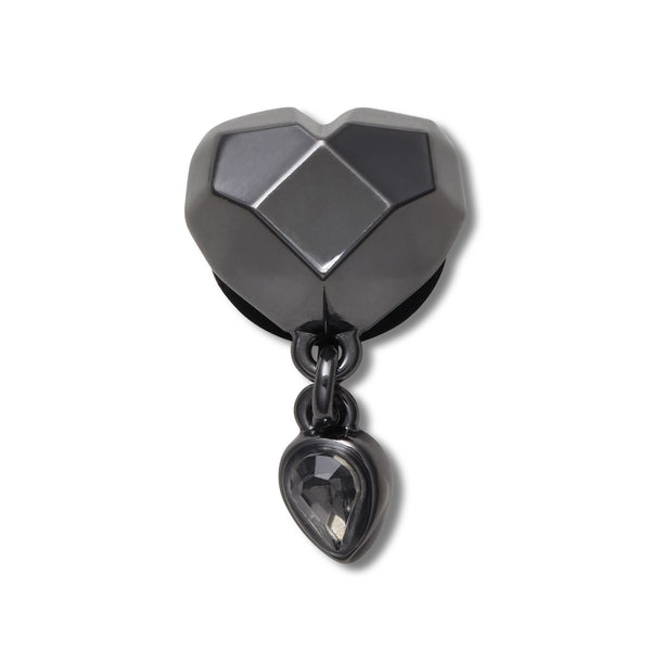 Jibbitz Punk Gunmetal Heart