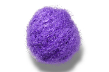 Purple Faux Mohair Puff JIBBITZ