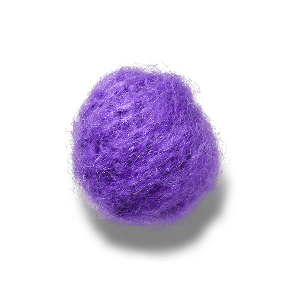 Purple Faux Mohair Puff JIBBITZ