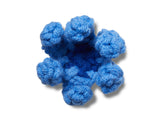 Blue Crochet Flower