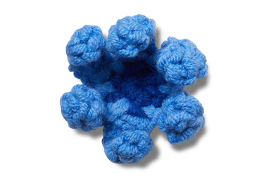 Blue Crochet Flower