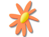Orange Crafted Daisy