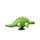 3D Green Dino with Scales