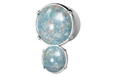 Jibbitz Gema doble SMT opalescent