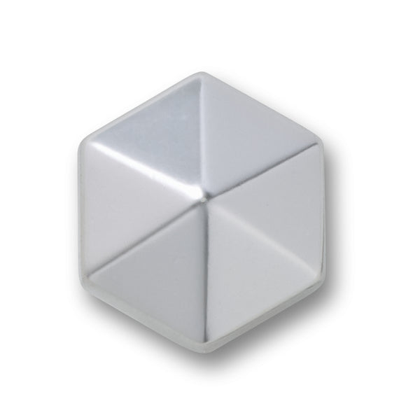 Jibbitz Silver Hexagon Stud