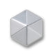 Jibbitz™ Silver Hexagon Stud