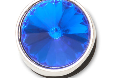 Jibbitz Silver Blue Stud