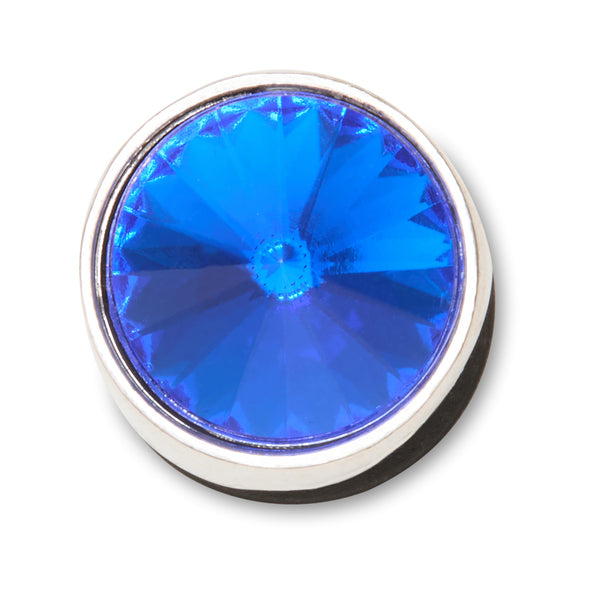 Jibbitz Silver Blue Stud