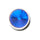 Jibbitz™ Silver Blue Stud