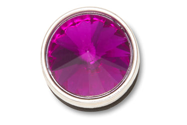Jibbitz™ Silver Purple Stud