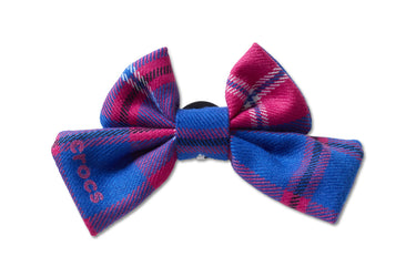 JIbbitz Pink Plaid Knit Bow