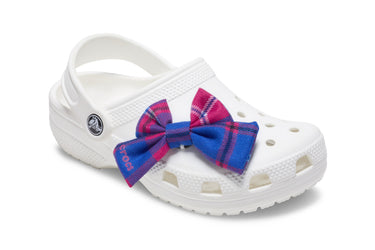 JIbbitz Pink Plaid Knit Bow