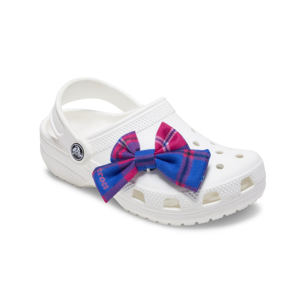 JIbbitz Pink Plaid Knit Bow