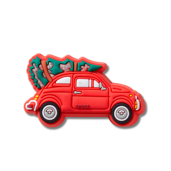 Jibbitz™ Red Car with Christmas Tree