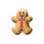 Jibbitz Cute Gingerbread Cookie