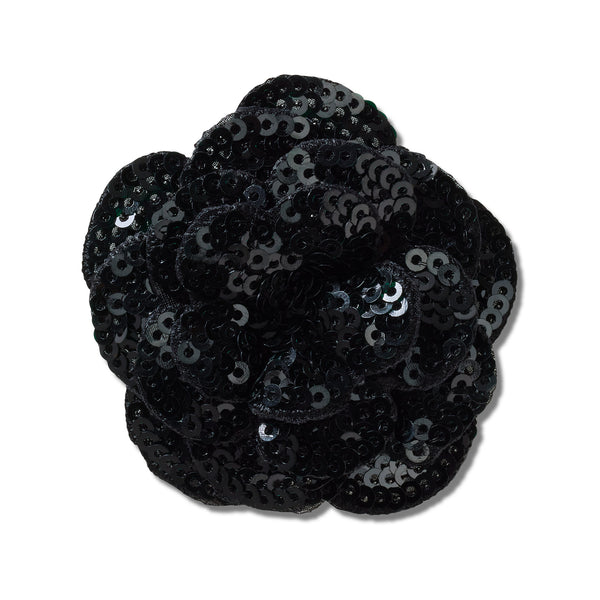 Jibbitz™ Black Sequin Flower