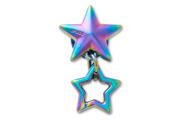 Jibbitz Iridescent Double Star