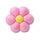 Jibbitz Puffy Pink Flower