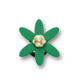 Jibittz Retro Green Spinner Flower