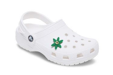 Jibittz Retro Green Spinner Flower