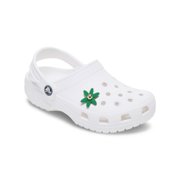 Jibittz Retro Green Spinner Flower