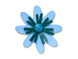 Jibbitz™ Faux Leather Blue Flower