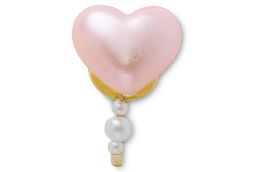 Jibbitz Pink Pearl Heart