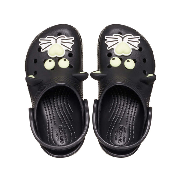 Crocs Classic Glow Black Cat Clog T Kids